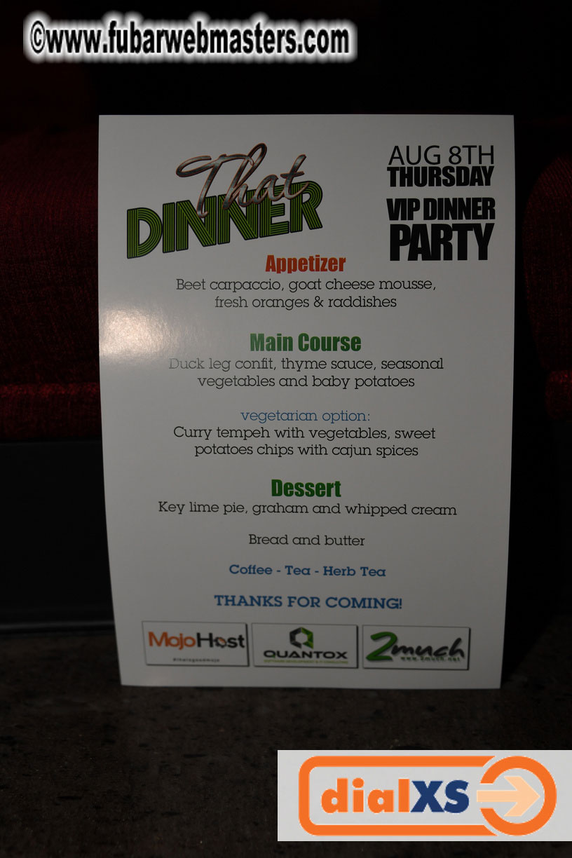 Official Dinner and Closing Party