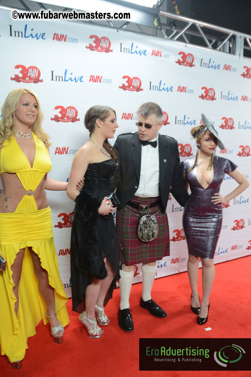 Red Carpet Arrivals for the AVN Awards