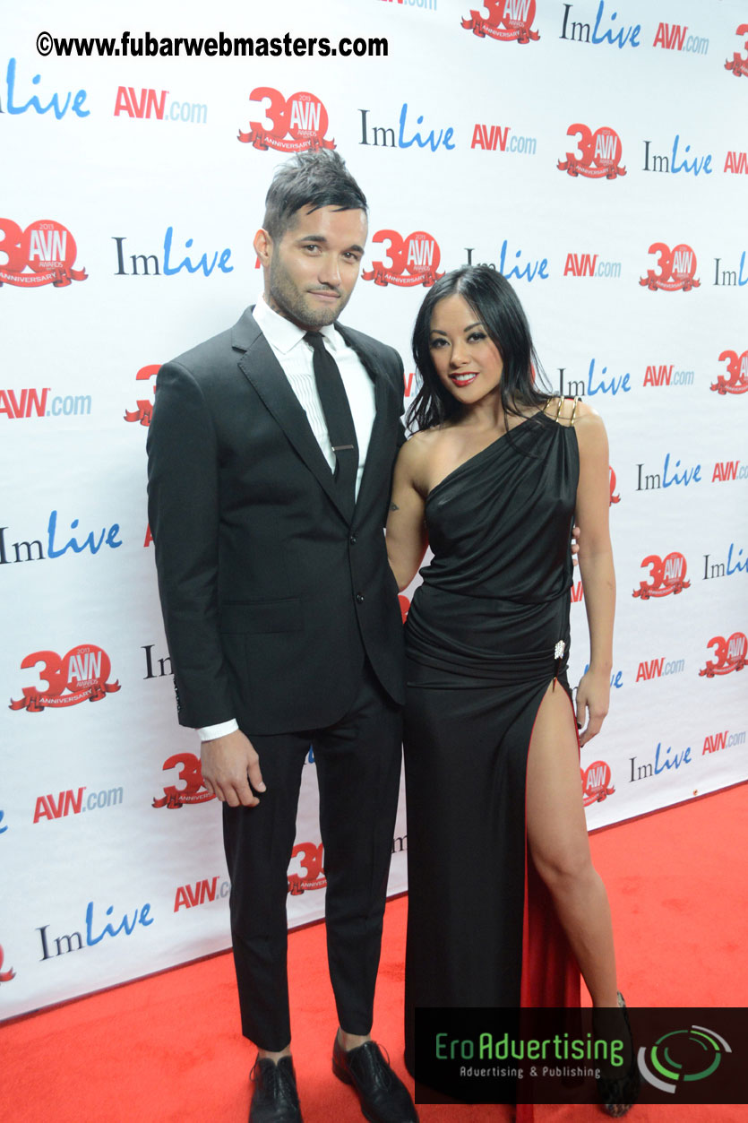 Red Carpet Arrivals for the AVN Awards