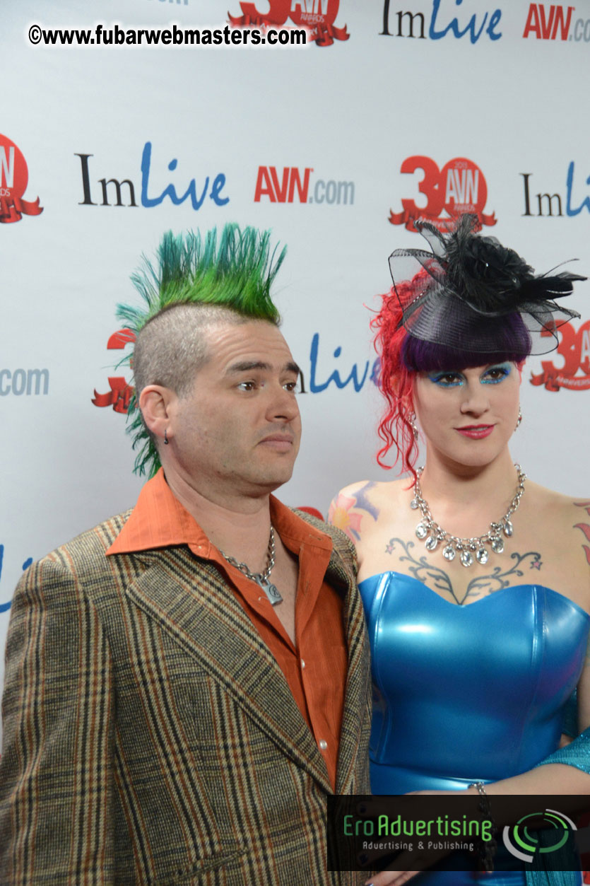 Red Carpet Arrivals for the AVN Awards