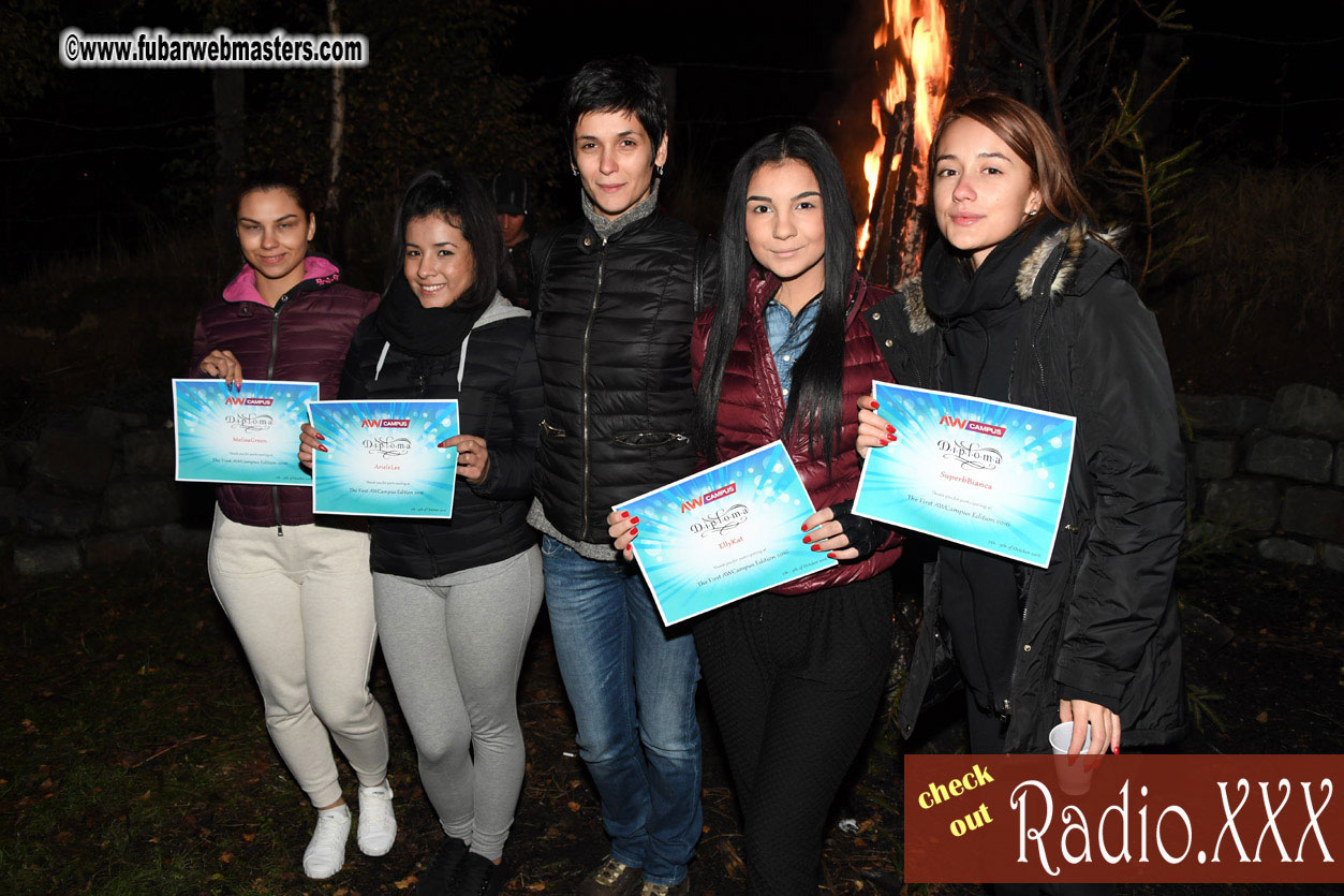 Prize Awards and Bonfire