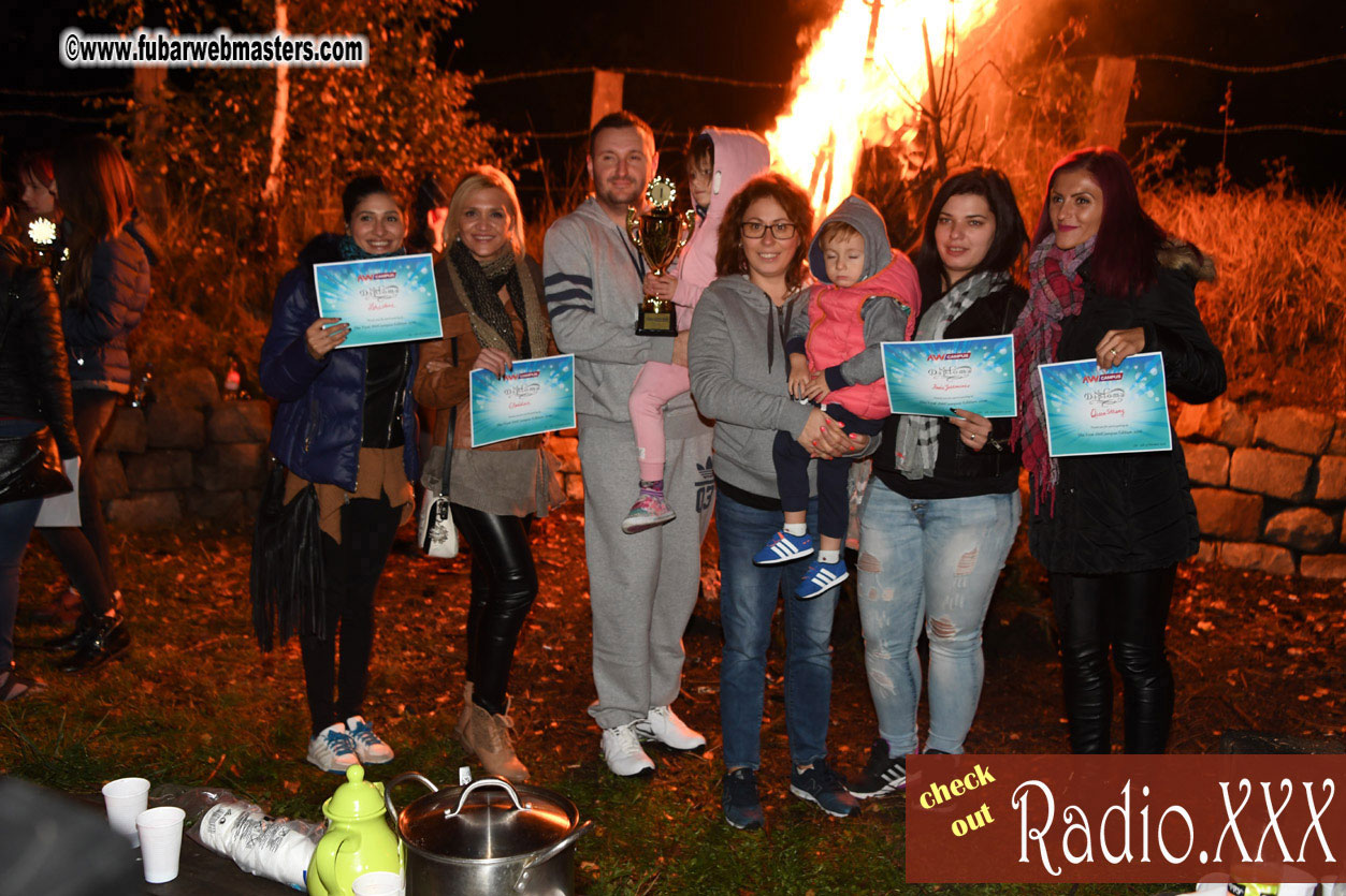 Prize Awards and Bonfire