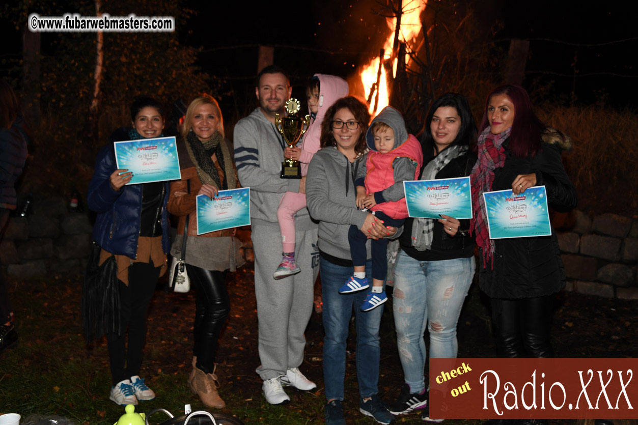 Prize Awards and Bonfire