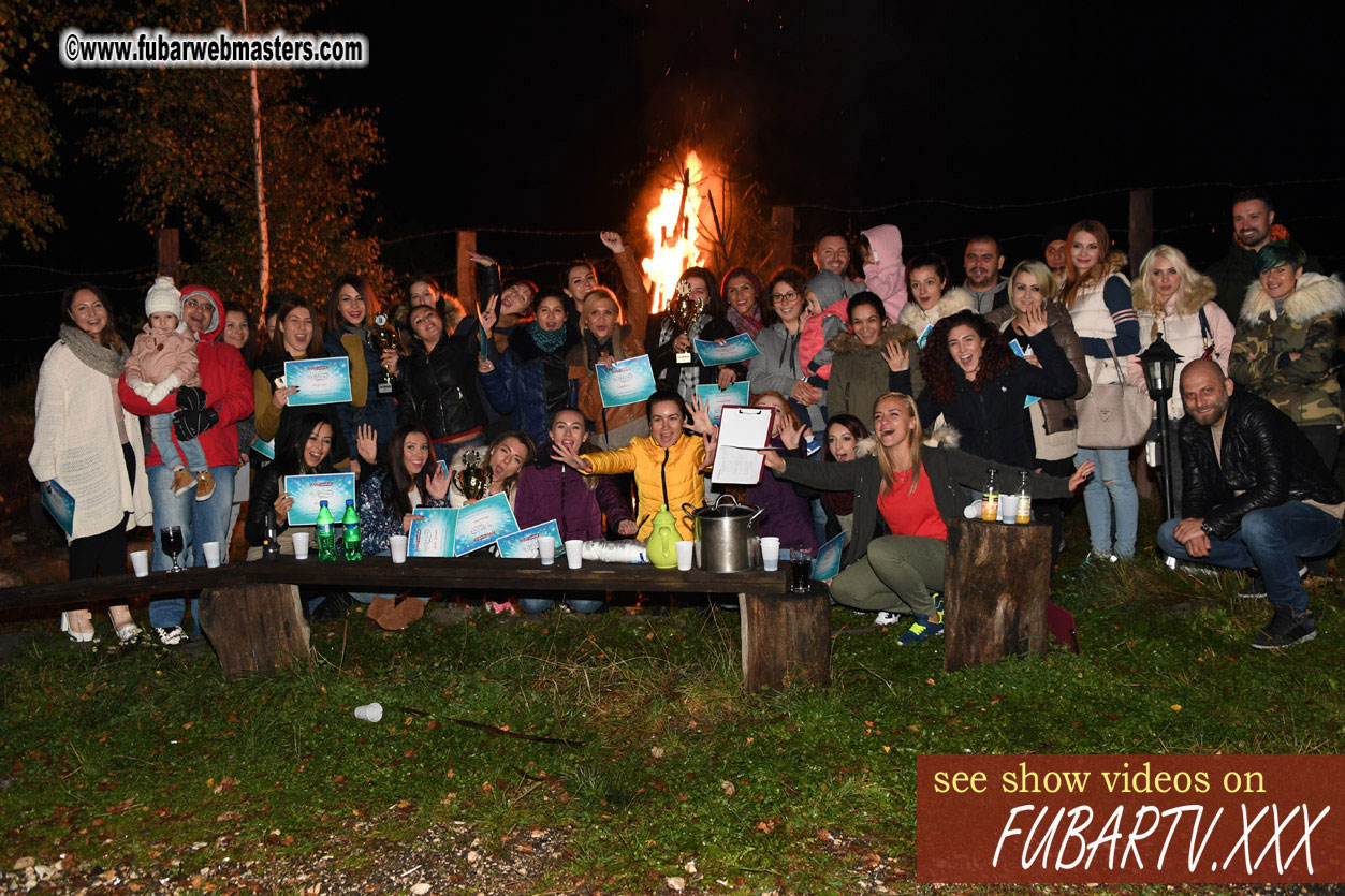 Prize Awards and Bonfire