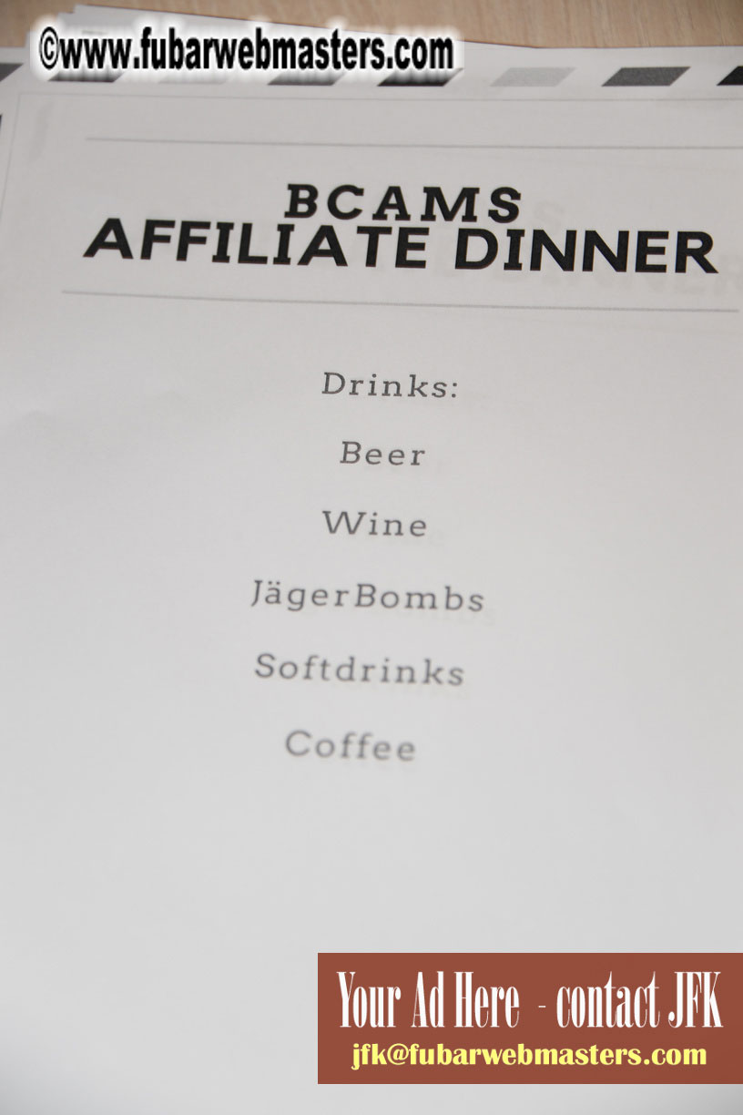 The affiliate dinner at PikaKlara Restaurant 