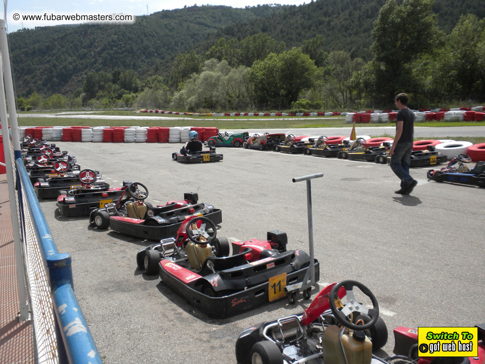 Karting in the mountains of Spain