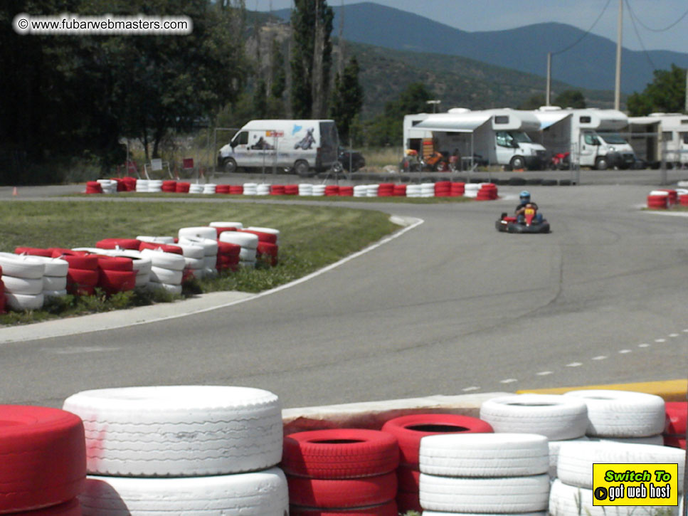 Karting in the mountains of Spain