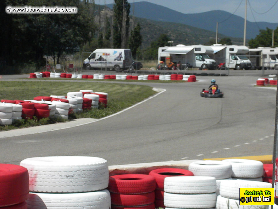 Karting in the mountains of Spain