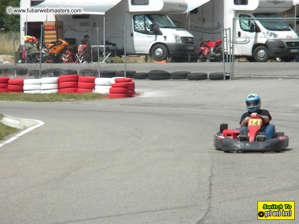 Karting in the mountains of Spain