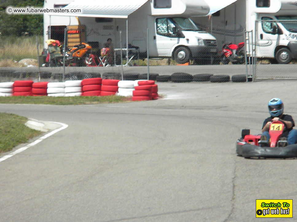 Karting in the mountains of Spain