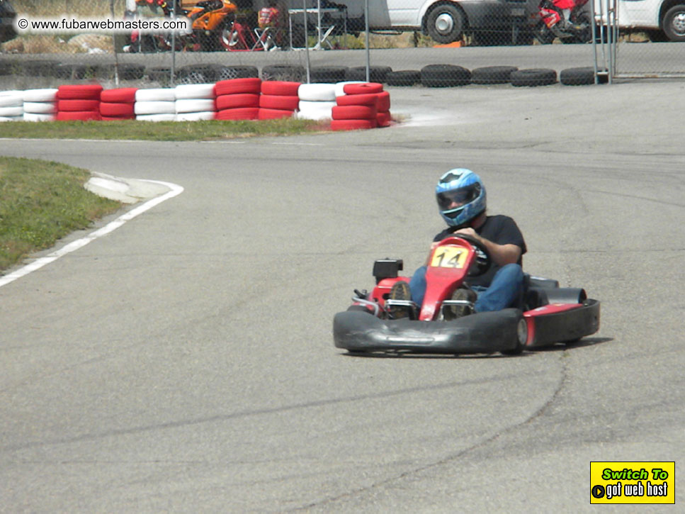 Karting in the mountains of Spain