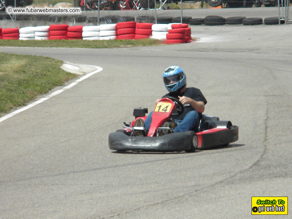 Karting in the mountains of Spain