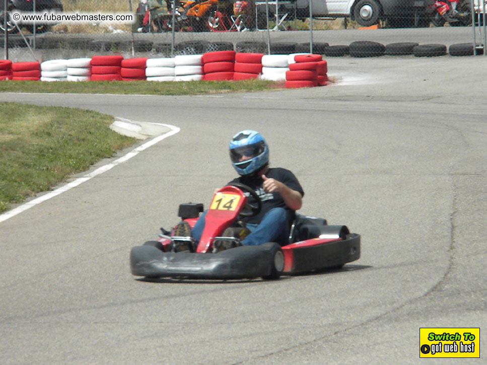 Karting in the mountains of Spain