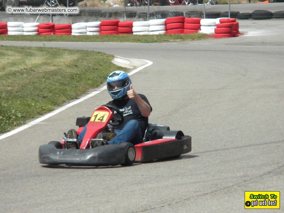 Karting in the mountains of Spain