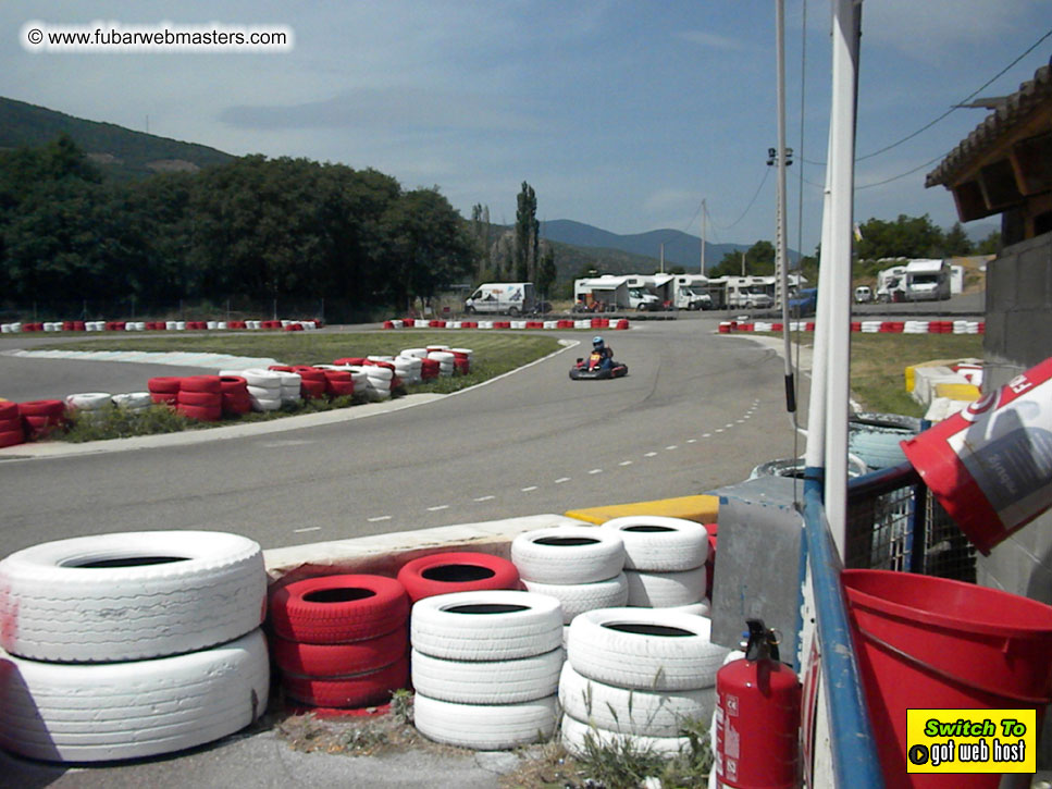 Karting in the mountains of Spain