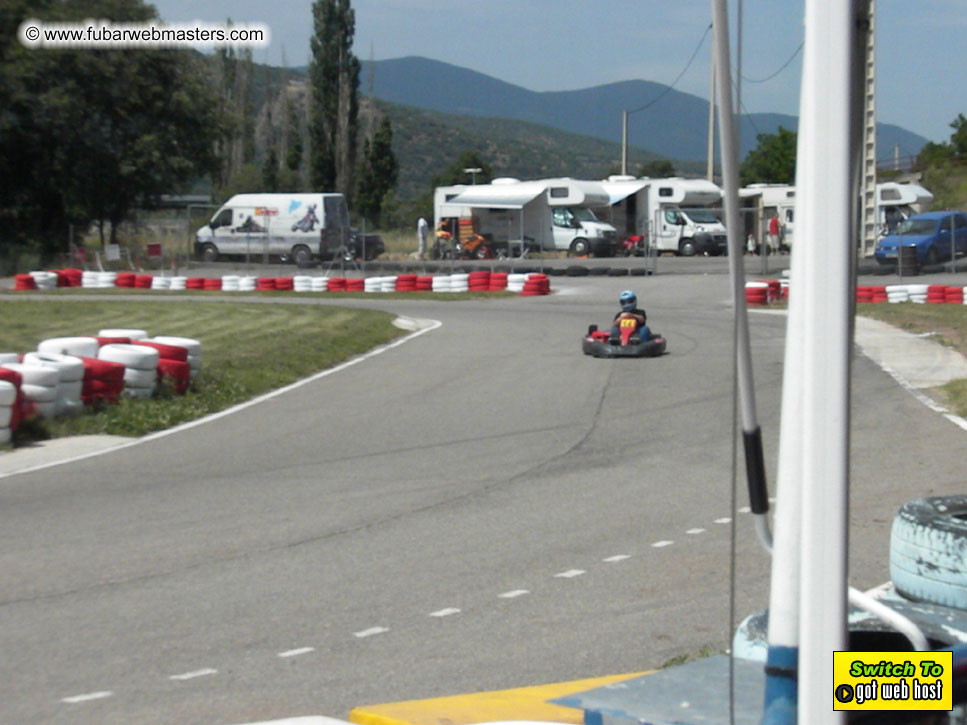 Karting in the mountains of Spain