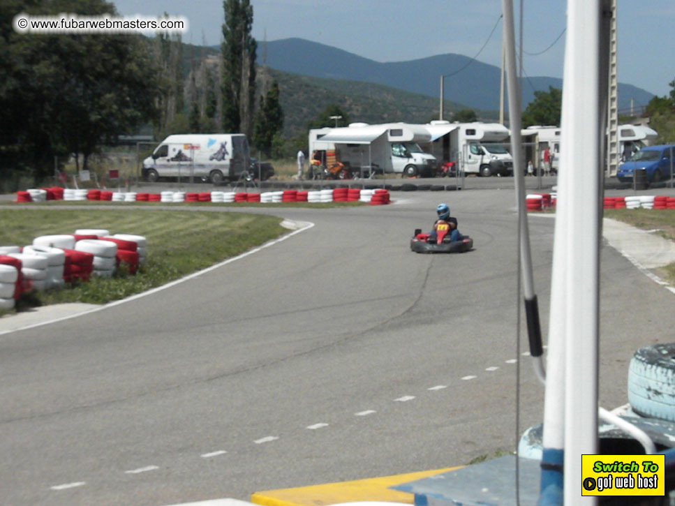 Karting in the mountains of Spain