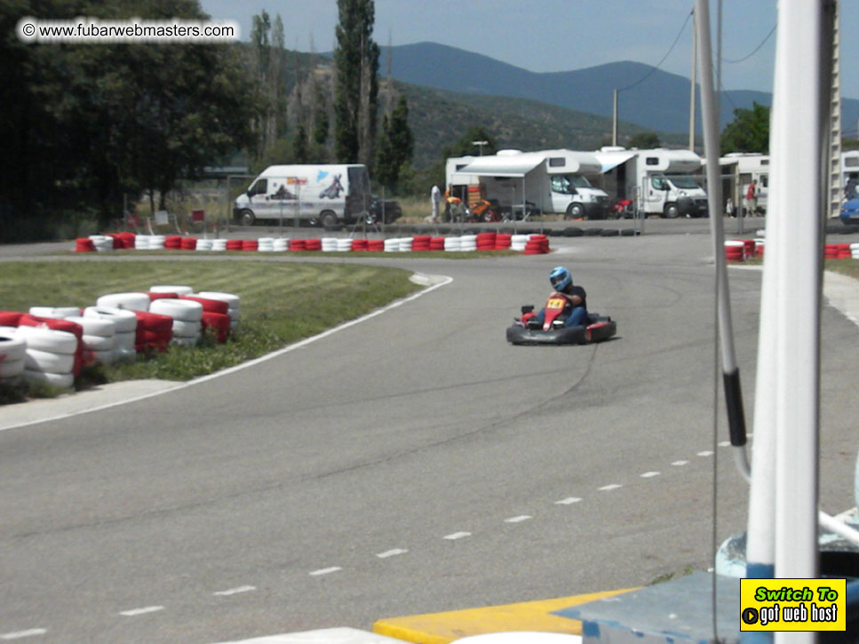 Karting in the mountains of Spain