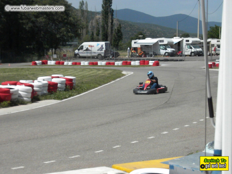 Karting in the mountains of Spain