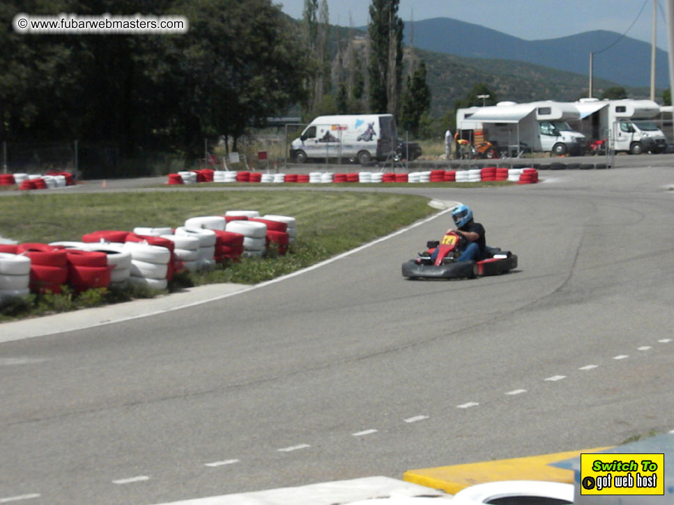 Karting in the mountains of Spain