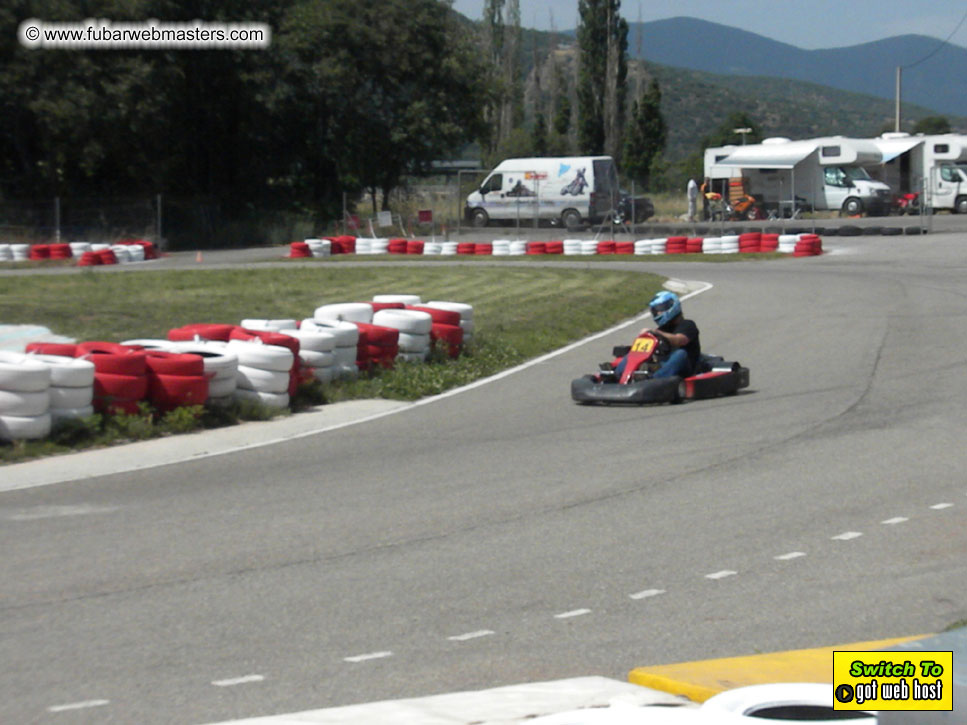 Karting in the mountains of Spain