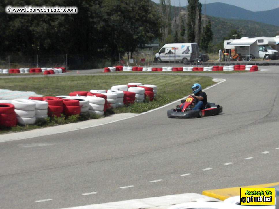 Karting in the mountains of Spain