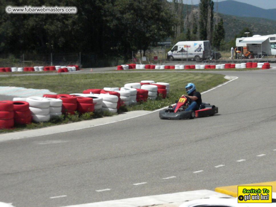 Karting in the mountains of Spain