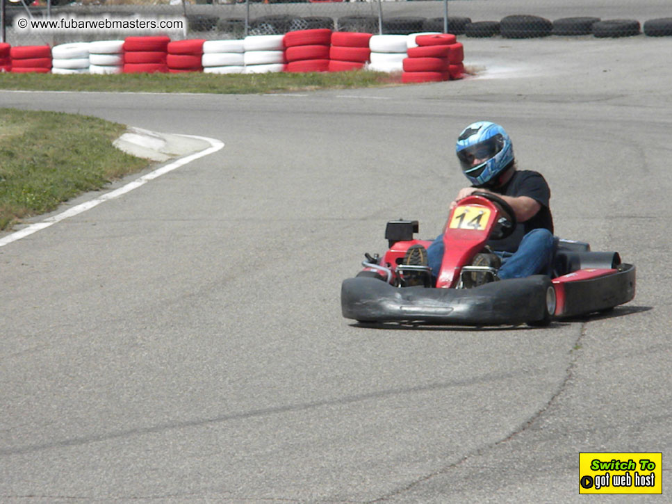 Karting in the mountains of Spain