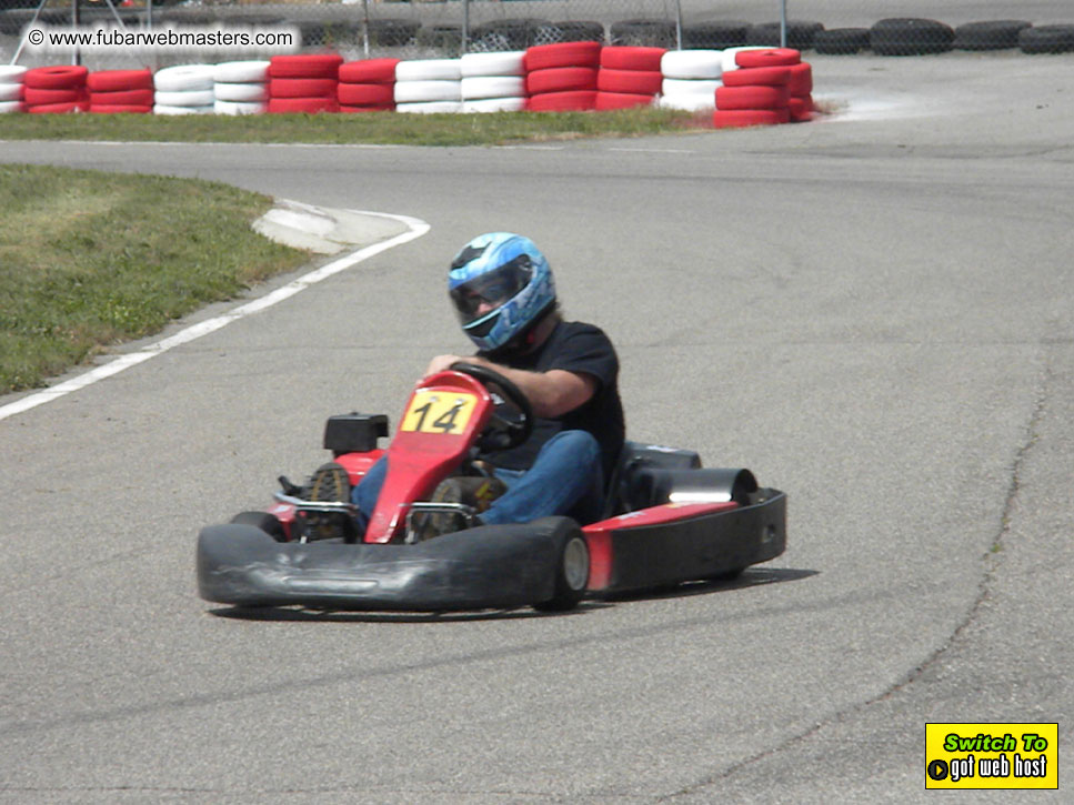 Karting in the mountains of Spain