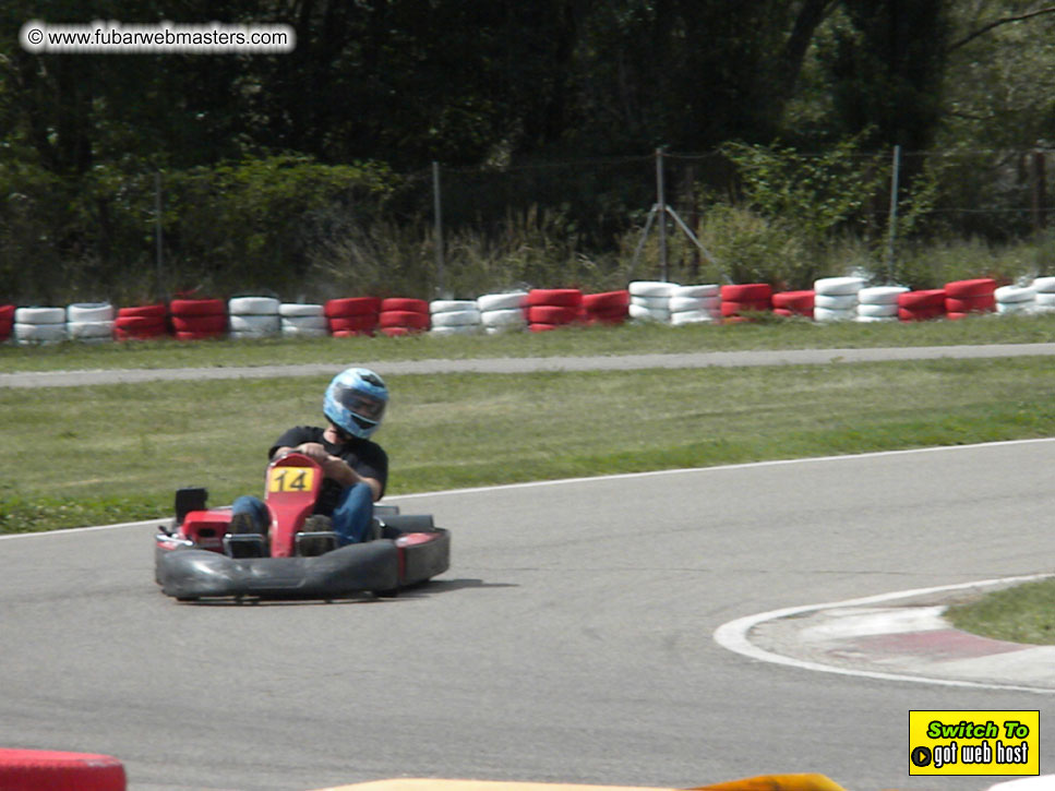 Karting in the mountains of Spain