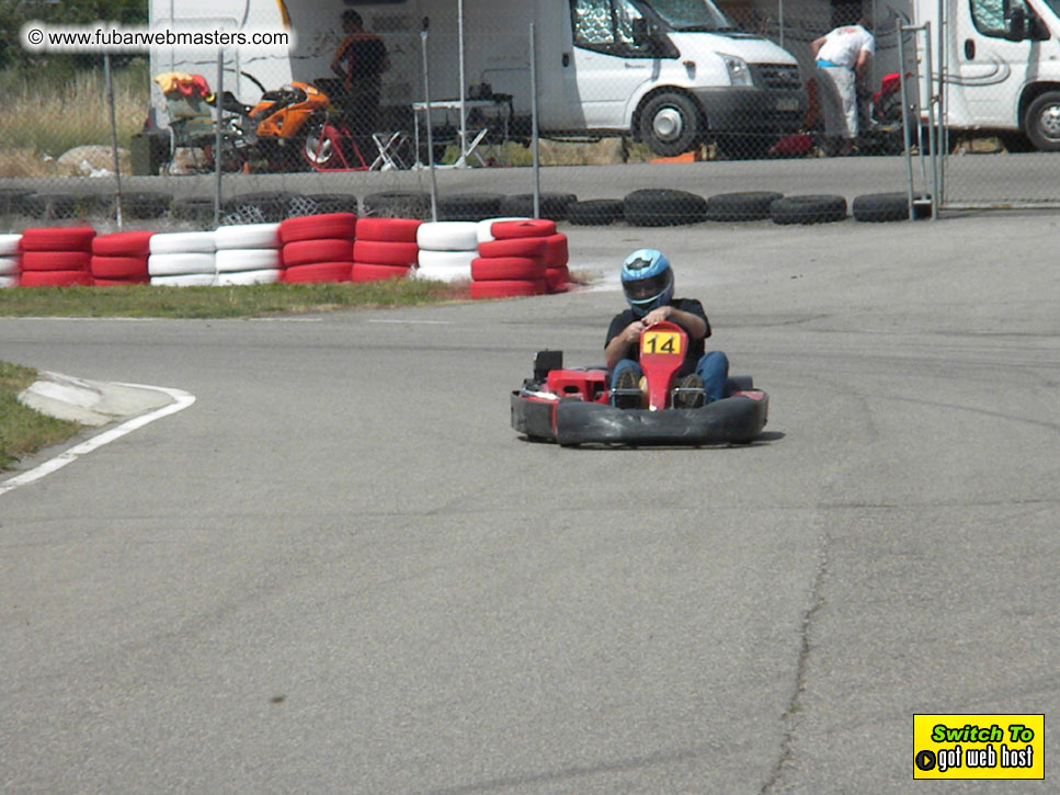 Karting in the mountains of Spain