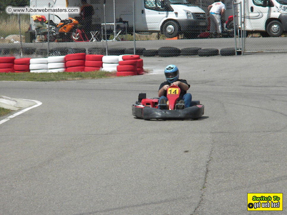 Karting in the mountains of Spain