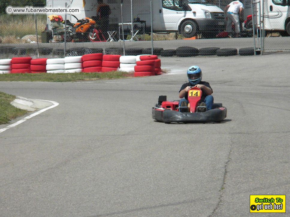 Karting in the mountains of Spain