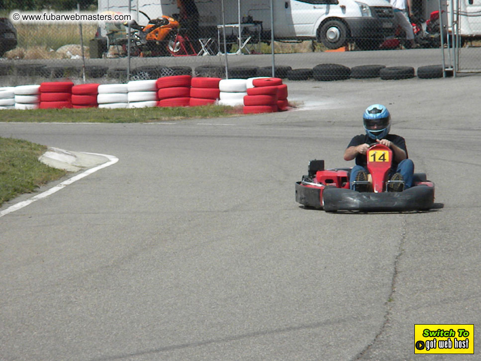 Karting in the mountains of Spain