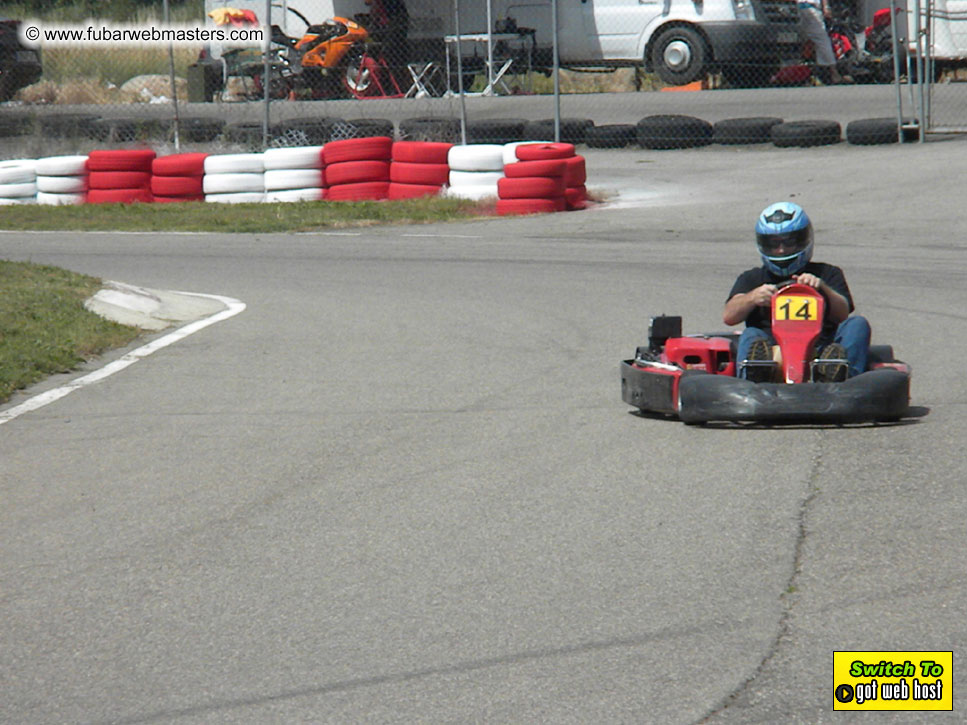 Karting in the mountains of Spain