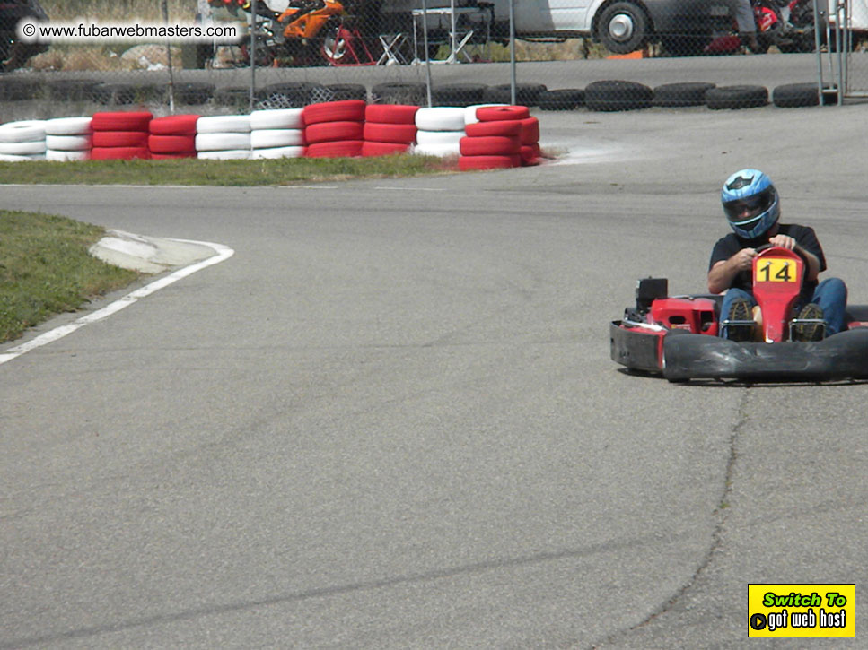 Karting in the mountains of Spain