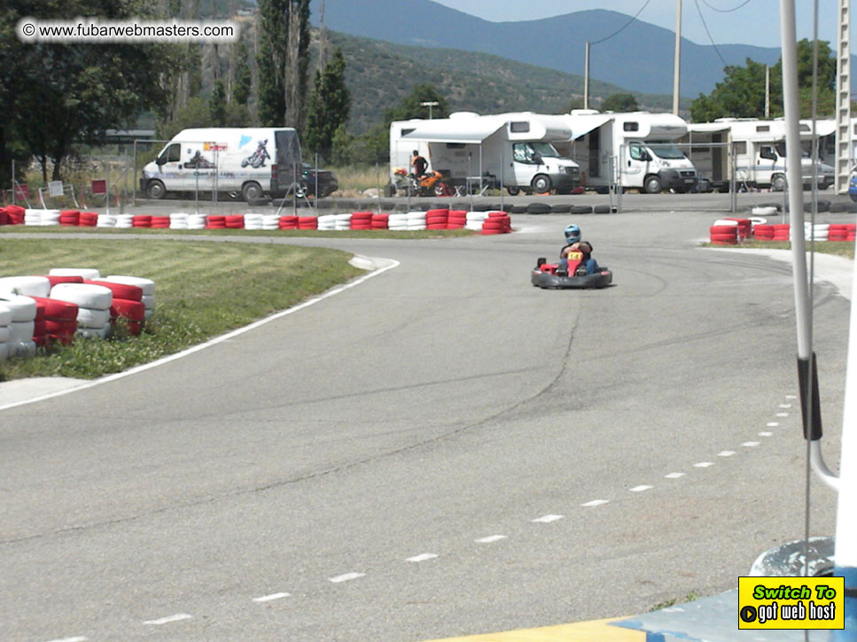 Karting in the mountains of Spain