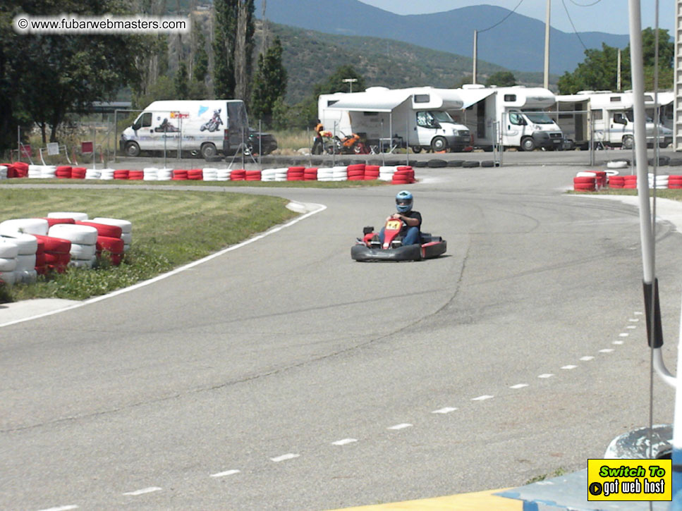 Karting in the mountains of Spain