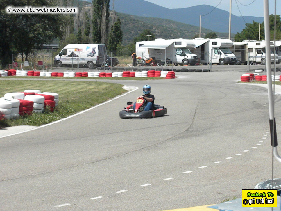 Karting in the mountains of Spain