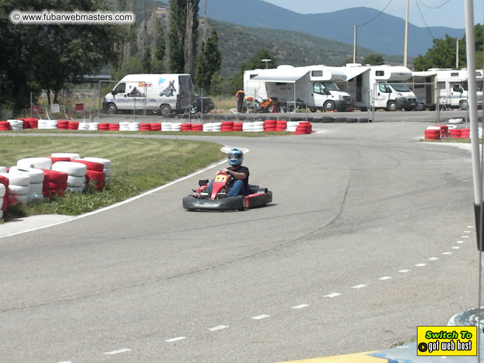 Karting in the mountains of Spain