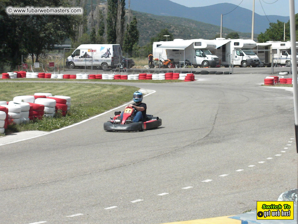 Karting in the mountains of Spain