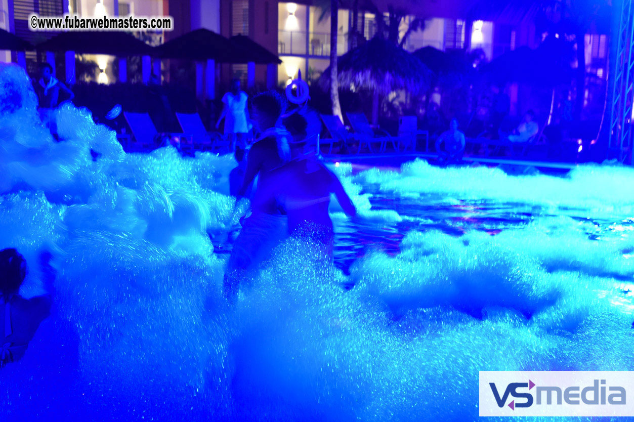 Black Light Pool Party