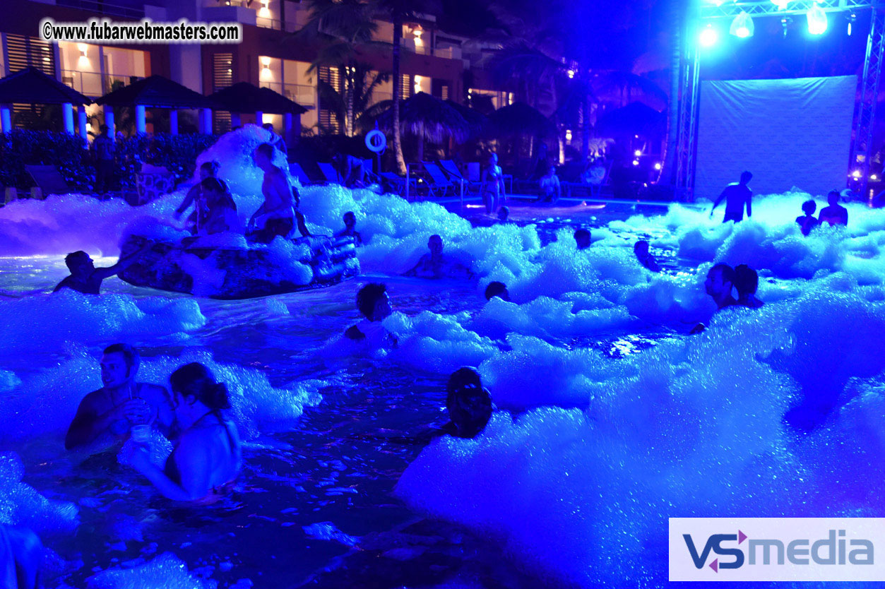 Black Light Pool Party