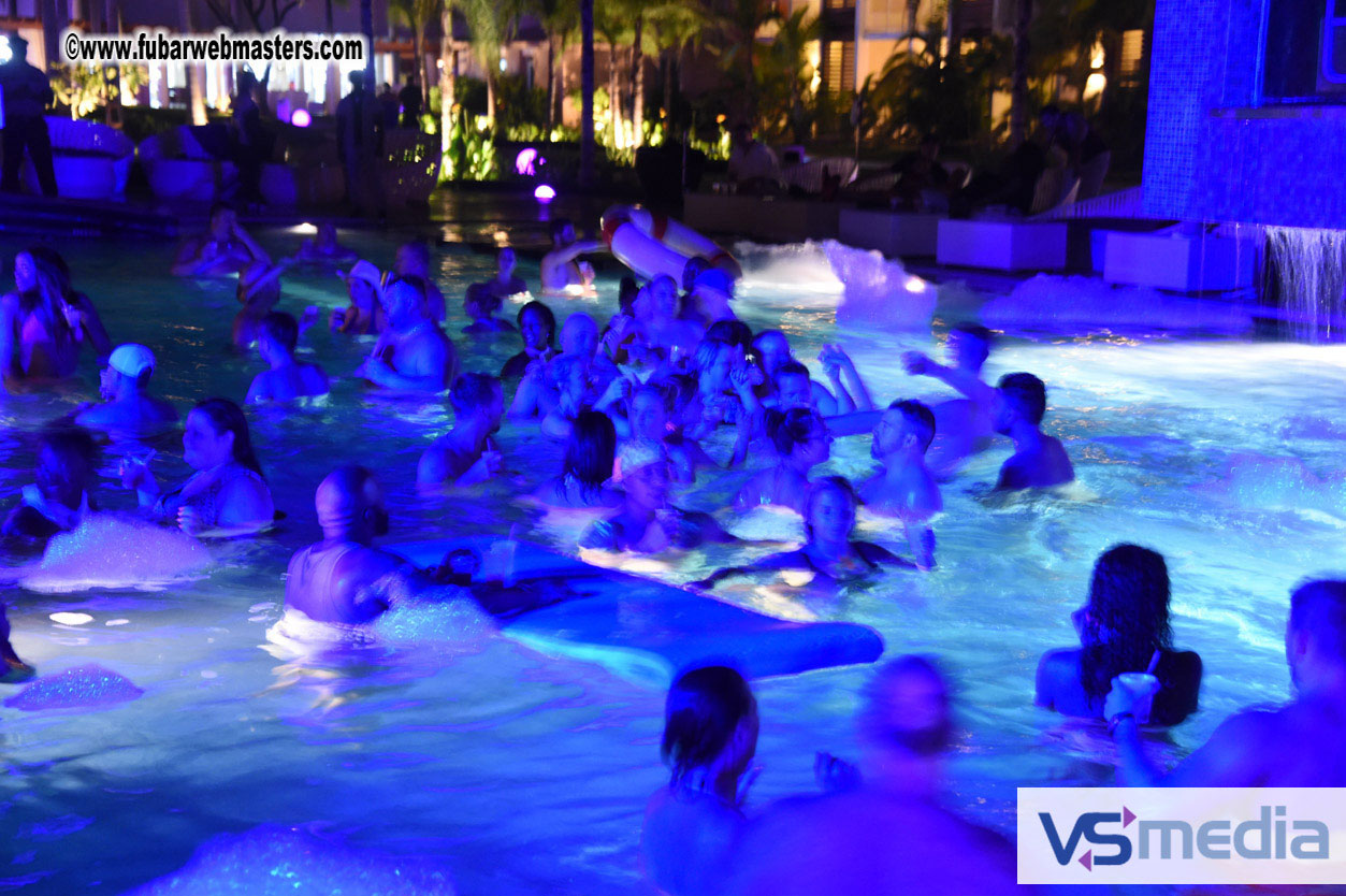 Black Light Pool Party