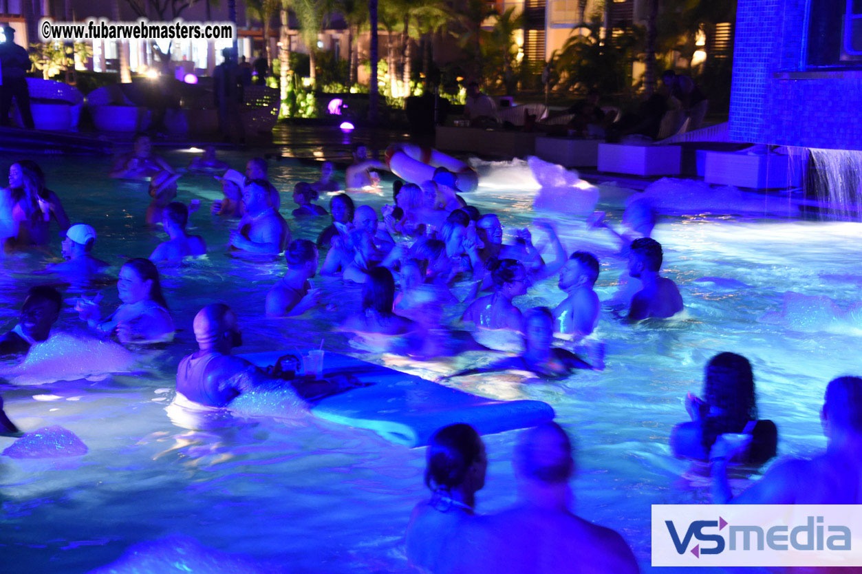 Black Light Pool Party