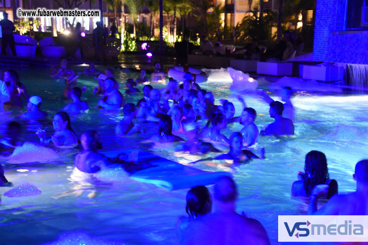 Black Light Pool Party