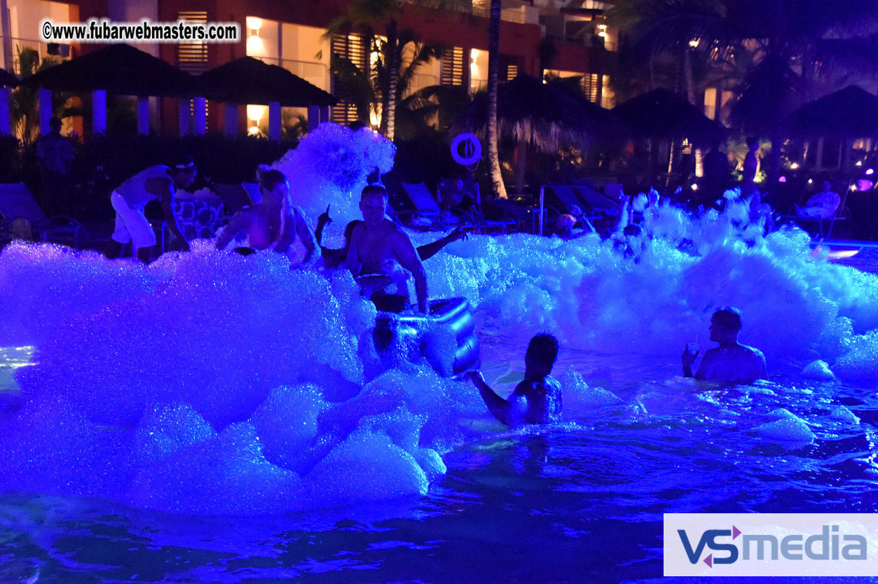 Black Light Pool Party