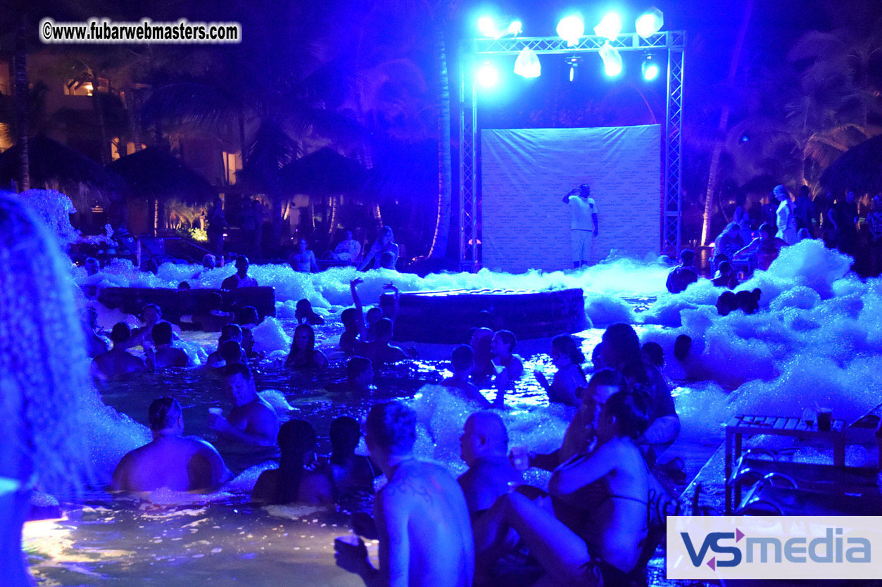 Black Light Pool Party