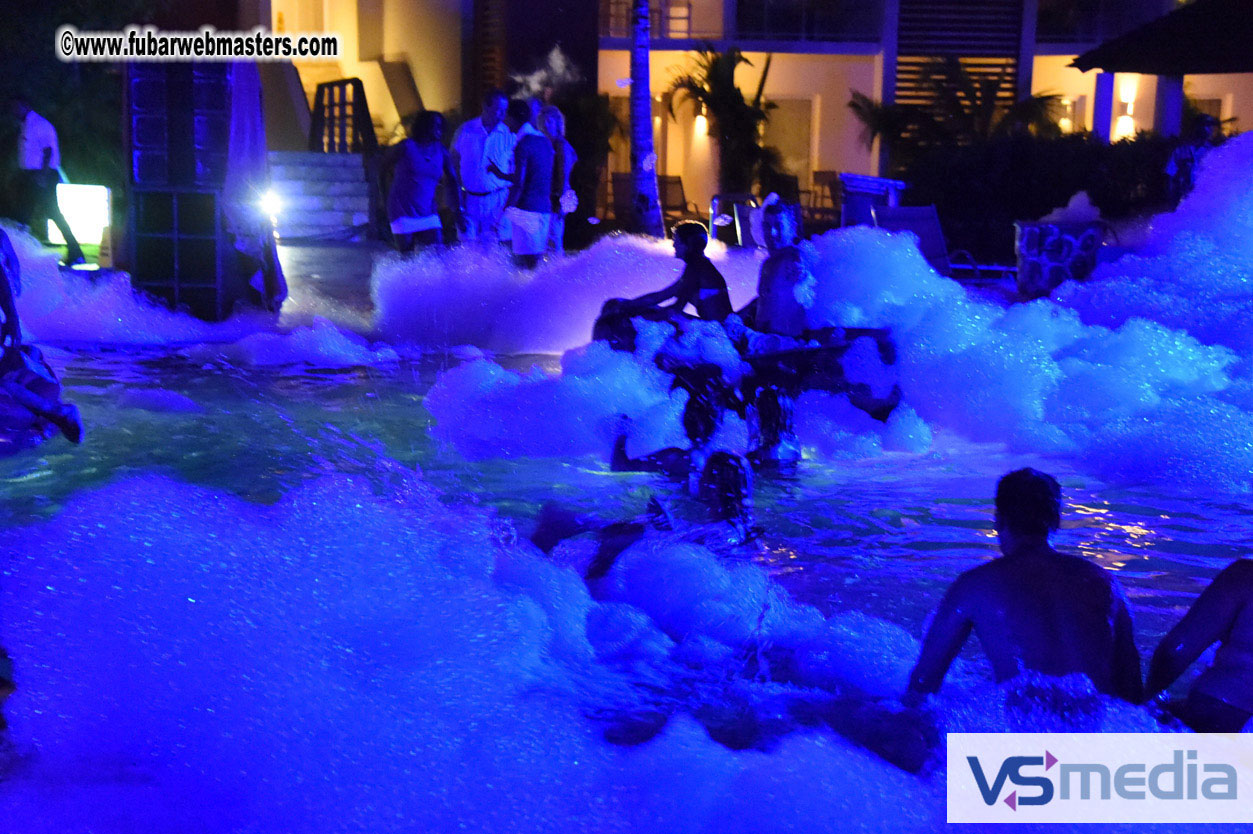 Black Light Pool Party