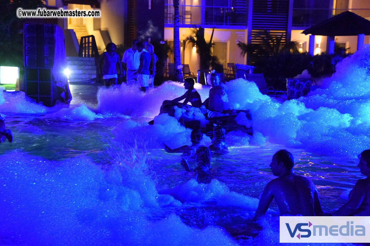 Black Light Pool Party